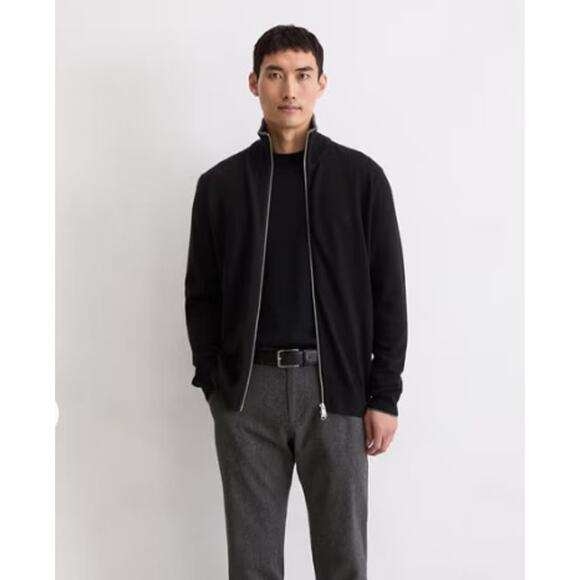 Marc O'Polo Responsible Wool Knit High Collar Full Zip Cardigan Jacket Large - Picture 1 of 7